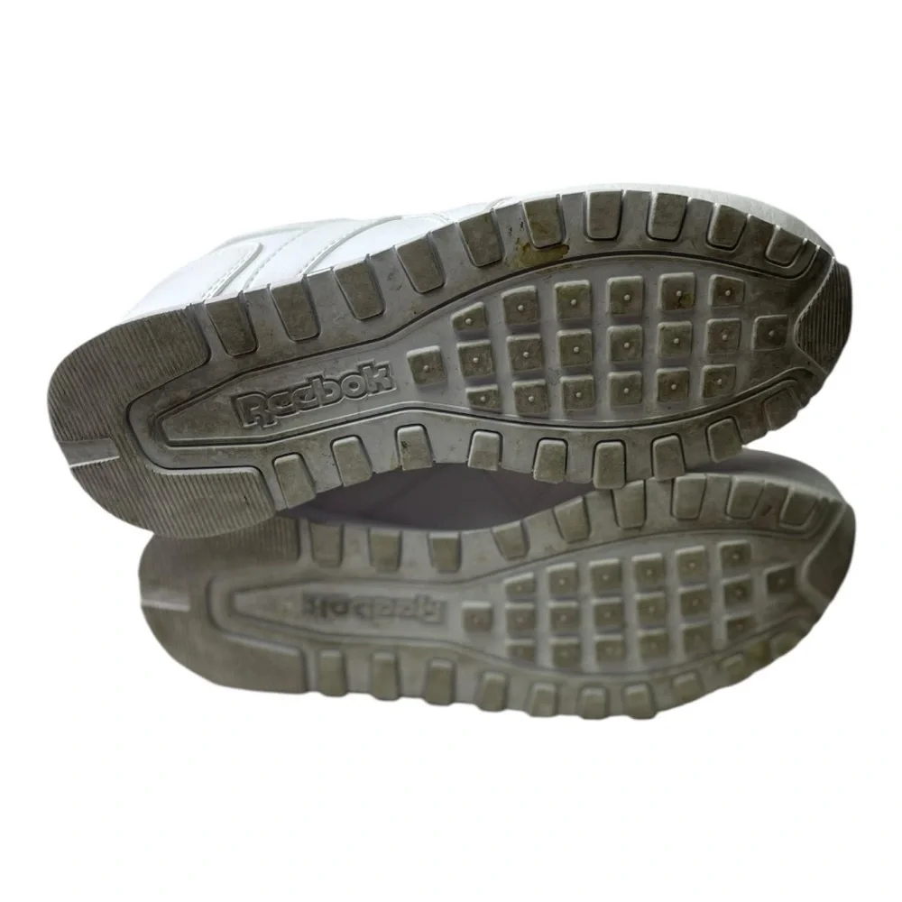 Reebok Women’s CL Harmon White Leather Run Sneakers